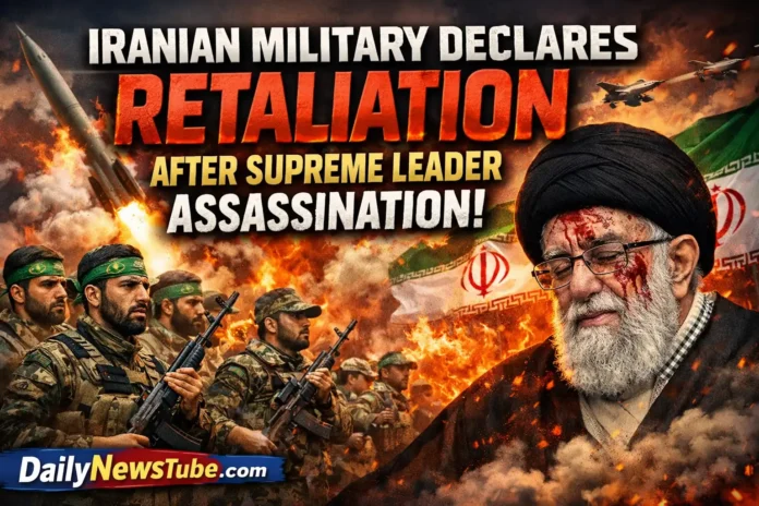 Iranian Military Announces Retaliation After Supreme Leader Assassination | dailynewstube.com