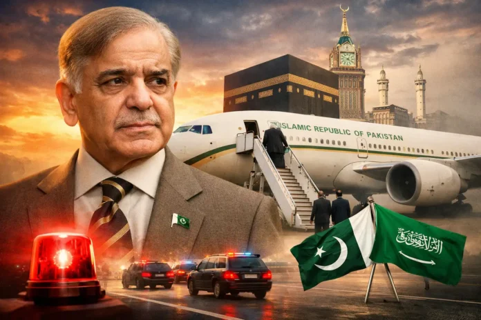Prime Minister Shehbaz Sharif Departs for Saudi Arabia on Emergency Visit | dailynewstube.com