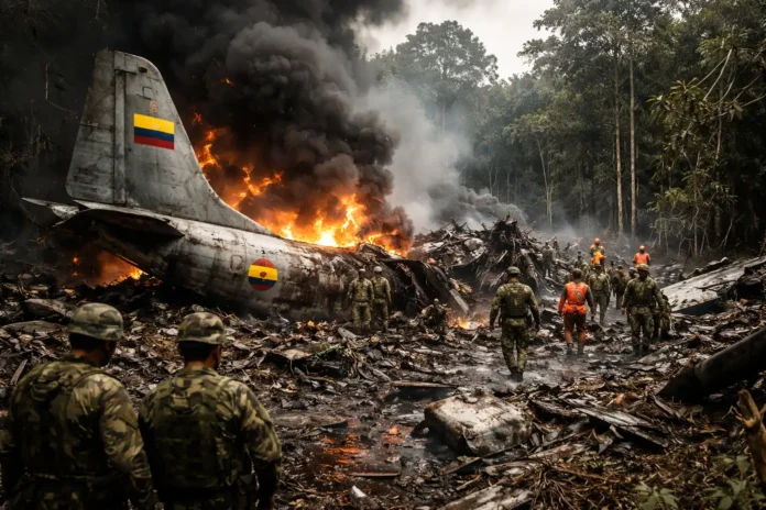 Colombia Military Plane Crash | 66 Killed in Devastating Incident | dailynewstube.com