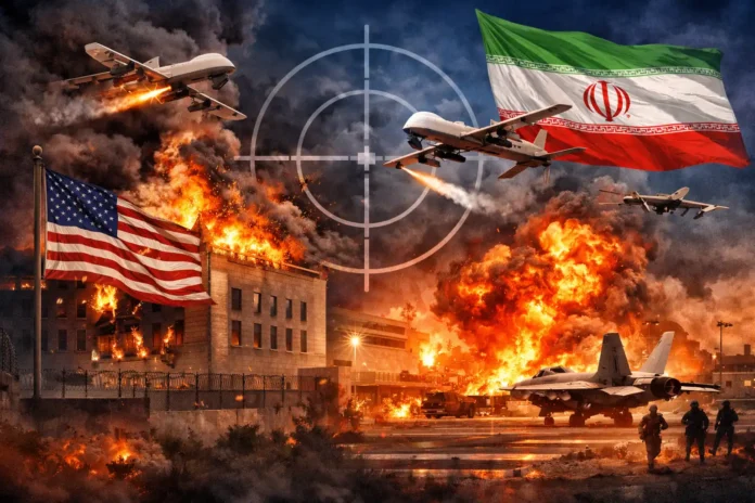 US Embassy in Riyadh Hit by Drones Iran Claims Strike on US Bahrain Base | dailynewstube.com