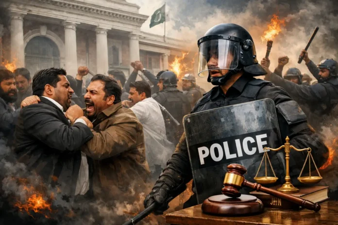 Rival lawyer groups clash over LHCBA poll results in Lahore | dailynewstube.com