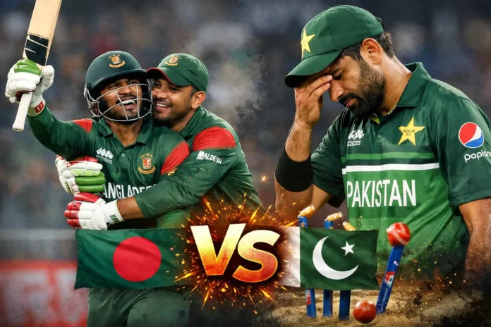 Bangladesh Defeated Pakistan by Eight Wickets in a Disappointing Match | dailynewstube.com