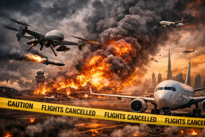 Drone Attack Near Dubai Airport Causes Fire Flights Temporarily Suspended | dailynewstube.com