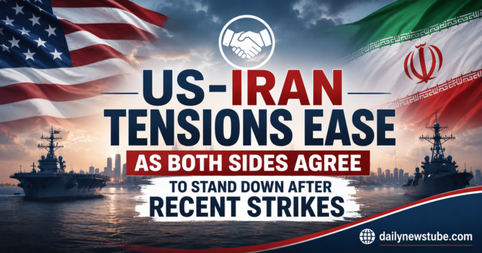 US-Iran Tensions Ease as Both Sides Agree to Stand Down After Recent Strikes | dailynewstube.com