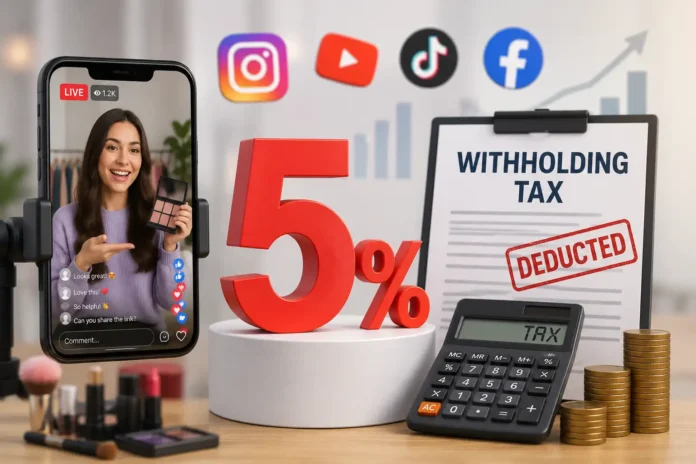 Budget Introduces 5% Withholding Tax on Social Media Influencers | dailynewstube.com