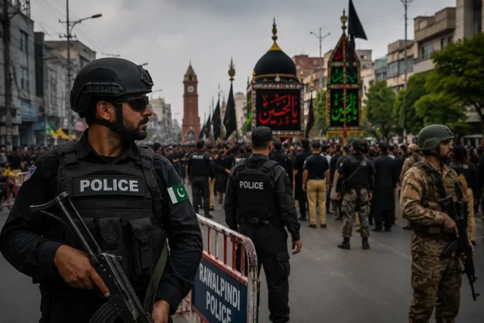Massive Security Operation for Muharram Events in Rawalpindi | dailynewstube.com