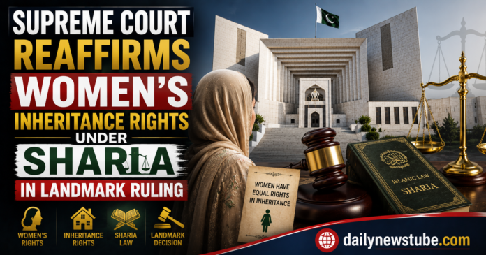 Supreme Court Reaffirms Women Inheritance Rights Under Sharia in Landmark Ruling | dailynewstube.com